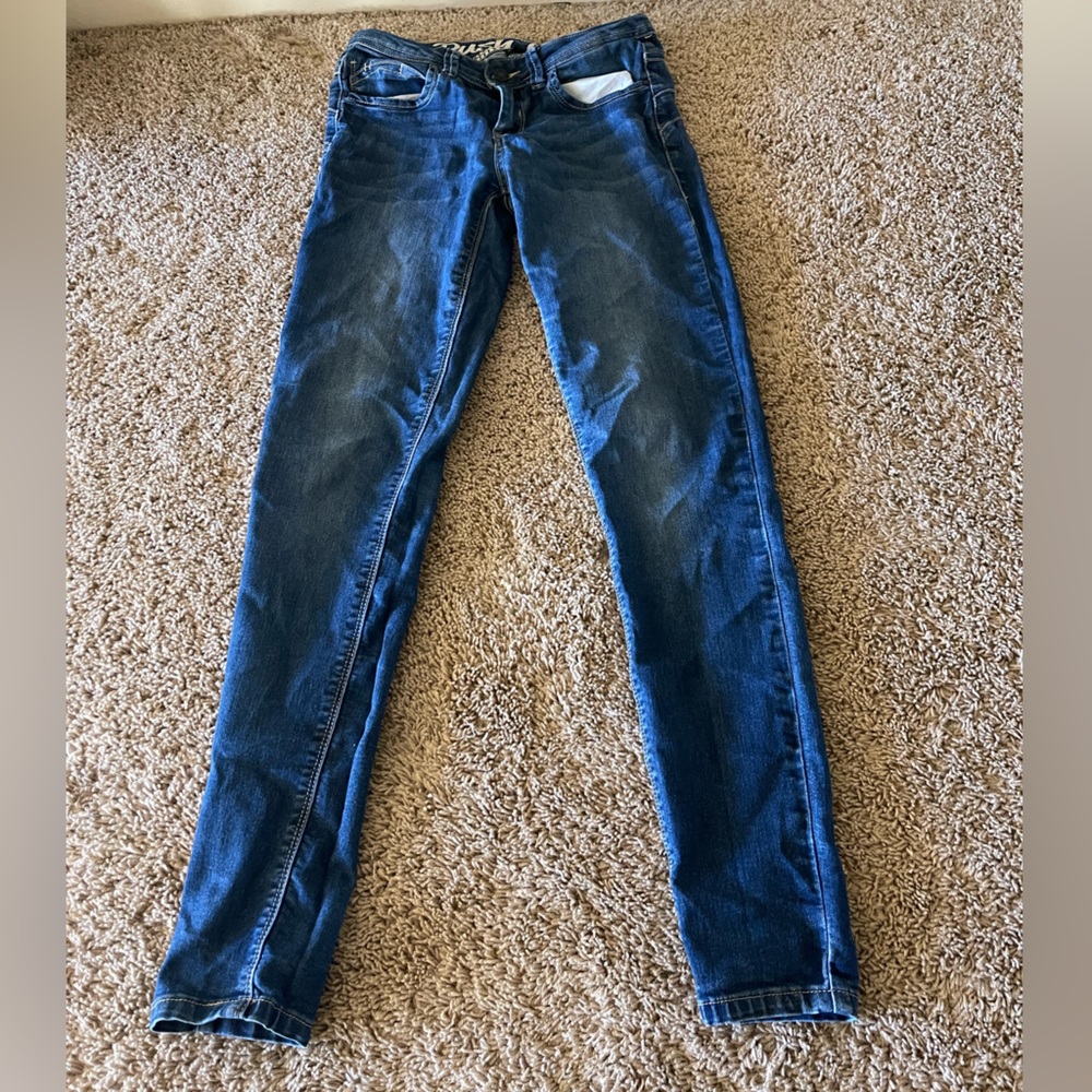 A pair American regional rewash jeans